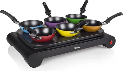 Produktbild von Tristar Wok Set 1000 W Schwarz