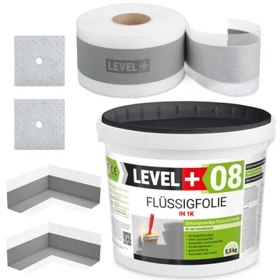 Produktbild von Dichtset Dichtband Flüssigfolie 5,5KG Badabdichtung Duschabdichtung PROFI SET13