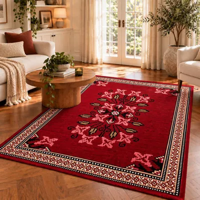 Obrázok produktu pre Koberec BiggHome 80×150 cm, vzor, kilim – možné prať v práčke, moderný vzor