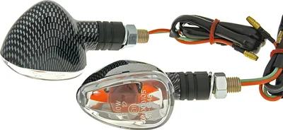 Obrázek produktu pro Blinker Set M10 Carbon-Look Doozy klar, kurz
