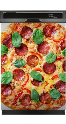 Produktbild von Magnete Dekorative 60x80 cm Küche Magnetmatte Spülmaschine - Peperoni Pizza