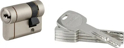 Image de Demi-cylindre Transit 1, 30x10mm, nickelé, 5 clés - THIRARD