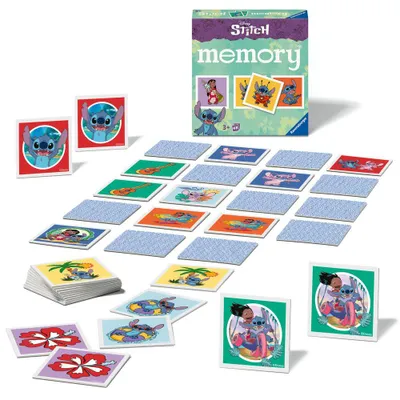 Produktbild von RAVENSBURGER Pexeso Disney: Stitch, 48 Karten