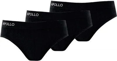 Produktbild von Damen Baumwollslips im 3er-Pack – Komfortabel und atmungsaktiv, Schwarz, XL