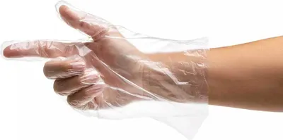 Image de MED COMFORT Gants à usage unique 100pcs PE/ plastique martelé Gants Femme Nouveau et
