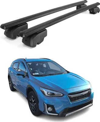 Immagine prodotto di Barre portatutto trasversali per Subaru Crosstrek Hybrid 2019-2023 in alluminio nero ABE