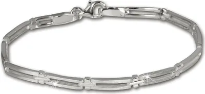 Image de SilberDream Bracelet en argent 19cm Trendy argent mat Femme Bijoux de bras D2SDA407