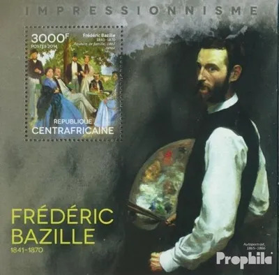 Produktbild von Briefmarken Zentralafrikanische Republik 2014 Mi Block 1206 (kompl. Ausgabe) postfrisch Frédéric Bazille