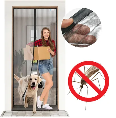 Immagine prodotto di Zanzariera magnetica per porte 120x220 cm: comfort senza insetti e zanzare
