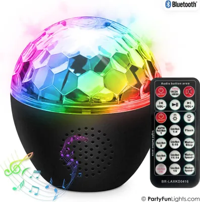 Immagine prodotto di Altoparlante con proiettore di luce Telecomando Bluetooth USB incl. cavo