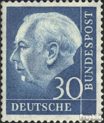 Produktbild von Briefmarken BRD (BR.Deutschland) 1954 Mi 187x postfrisch Bundespräsident Heuss (I)