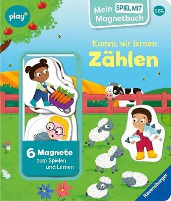 Produktbild von Play+ Mein Spiel mit-Magnetbuch Komm, wir lernen Zählen - ab 18 Monate