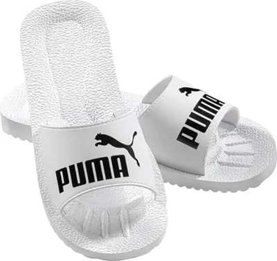 Produktbild von Puma Uni Aduld Pure Cat Slides - 360262, Farbe:Weiß, Herren Schuhe:35.5