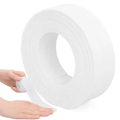 Obrázek produktu pro Těsnicí páska k vaně samolepicí voděodolná páska 22 mm 3,1 m bílá pro vaničku umyvadlo dřez