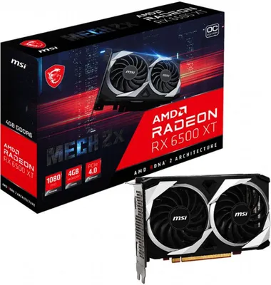 Produktbild von MSI Radeon RX 6500 XT MECH 2X 4G OC - Grafikkarten