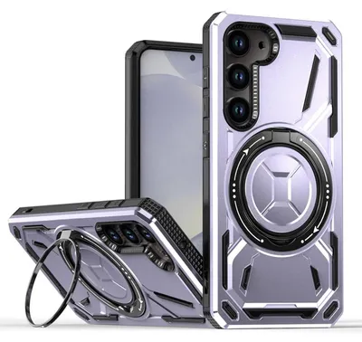 Immagine prodotto di Per Samsung Galaxy S25 5G Armor II Series MagSafe Magnet Ring Custodia protettiva viola