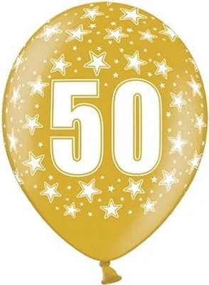Produktbild von Luftballons mit Aufdruck zum 50. Geburtstag, 1 Stk.