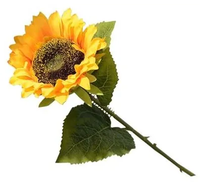 Künstliche Sonnenblume aus Seide, 50 cm, Gelb, für Dekoration