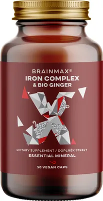 Immagine prodotto di BrainMax Iron Complex, bisglicinato di ferro, 25 mg, 50 capsule vegetali
