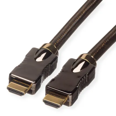 Productafbeelding van ROLINE 4K HDMI Ultra HD-kabel met Ethernet, ST/ST-connector, zwart, 5 meter