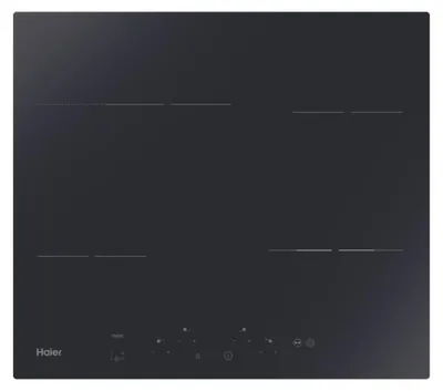 Zdjęcie produktu dla Haier HAH64EXCP, Czarny, Wbudowany, 59 cm, Ceramiczna, Szkło ceramiczne, 4 stref(y)