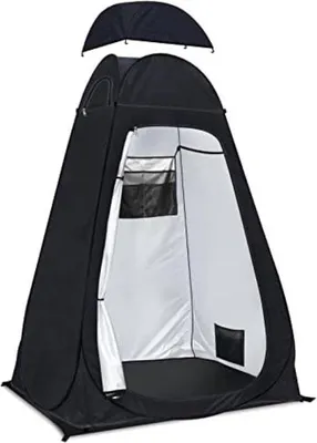 Produktbild von Famanu Duschzelt - Umkleidezelt - WC-Zelt - Toilettenzelt - Camping - Schwarz