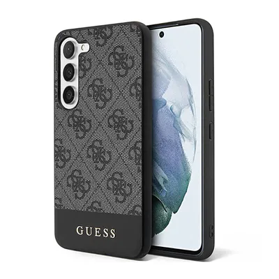 Produktbild von Etui Guess Guhcs23Sg4Glgr S23 S911 - Czarne 4G Stripe Collection