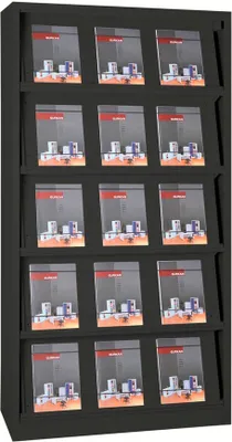 Produktbild von Gürkan Prospektregal schwarz DIN A4
