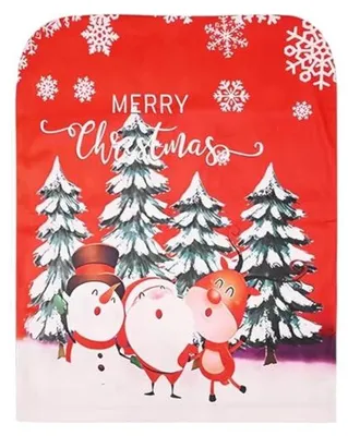 Image de Verk 26267 Housse de chaise de Noël Merry Christmas, motif rouge 2