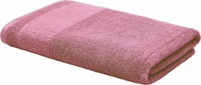 Produktbild von LOOKS by Wolfgang Joop Duschtuch 70x140 cm - Badetuch mit Logostick, altrosa, einfarbig, 100% Baumwolle