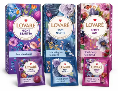 Produktbild von LOVARÉ Tee-Set – Exklusive Früchtetee- und Schwarztee-Kompositionen