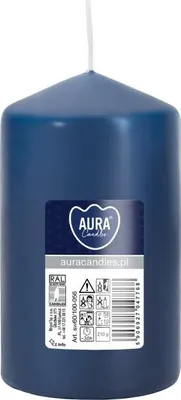 Obrázek produktu pro BISPOL cylindrická svíčka Aura 30H 10CM SW60/100 GRANATTE
