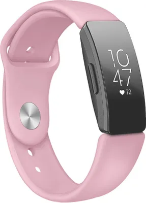 Produktbild von BStrap Silicone (Large) Armband für Fitbit Inspire, light purple