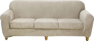 Immagine prodotto di Kit copridivano e copricuscino in velluto, copridivano copricuscino slipcovers protettore del divano copridivano, (4 pezzi, copridivano*1+copricuscino*3, Champagne)