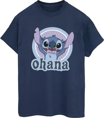 Produktbild von Disney - "Ohana" T-Shirt für Damen BI30268 (L) (Marineblau)