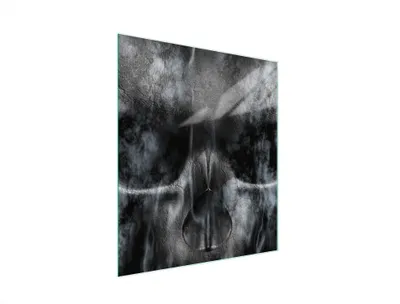 Produktbild von Glasschneidebrett 45x52 Totenkopf