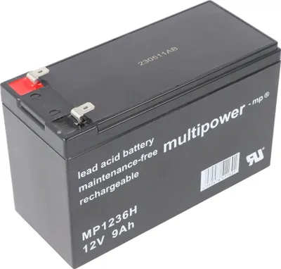 Produktbild von Multipower MP1236H Original Multipower Akku 12 Volt 9000mAh