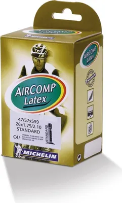 Image de Michelin 598474 Chambre à air 26' 'C4 Aircomp Latex' 47/57-559, AV 42 mm, vert