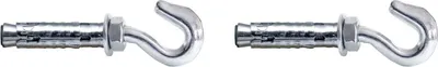 Produktbild von 2 x  Schwerlastanker 10 x 45 mm Ankerbolzen Schlaganker Bolzenanker verzinkt