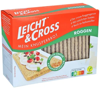 Produktbild von Leicht & Cross Mein Knusperbrot Roggen 125g