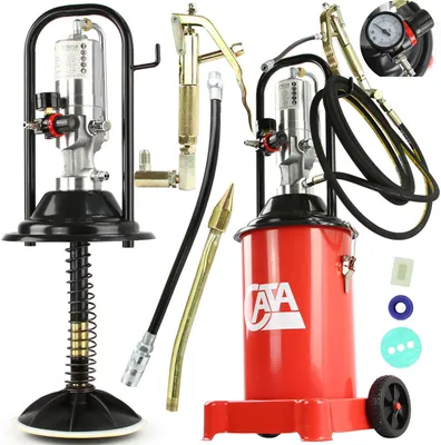 Produktbild von Druckluftfettpresse 12L Fettpresse pneumatisch Abschmierpresse Schlauch 4m