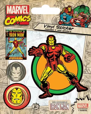 Produktbild von Marvel Comics - Sticker-Sets - Iron Man Retro