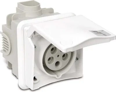 Obrázok produktu pre PCE zásuvka pod omietku CEE 32 A, 400 V, IP44