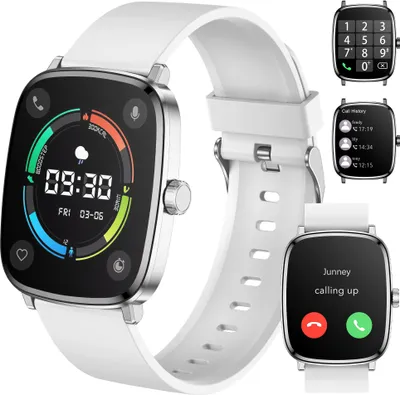 Produktbild von Smartwatch Damen Herren 2,01" AMOLED-Display, IP68 wasserdicht, Fitness-Tracking-Uhr mit Sprachfunktion, (mit Oximetrie/Schlafüberwachung etc.)