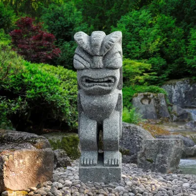 Produktbild von Stonox Tiki Figur Darbhanga Basanit frostbeständig 18 x 23 x 80 cm