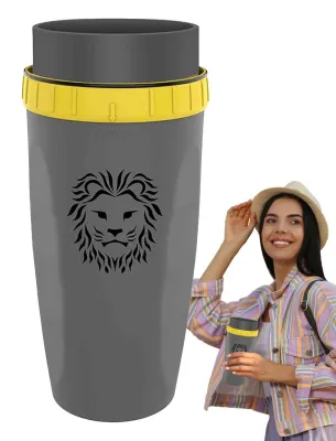 Produktbild von Trinkbecher mit Strohhalm und Drehverschluss, 300 ml