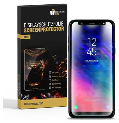 Produktbild von 3x Displayschutzfolie für Samsung Galaxy A6 Plus ANTI-REFLEX Displayfolie MATT