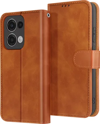 Obrázok produktu pre Avizar, obal Oppo Reno 13 peňaženka s magnetickou chlopňou, hnedý