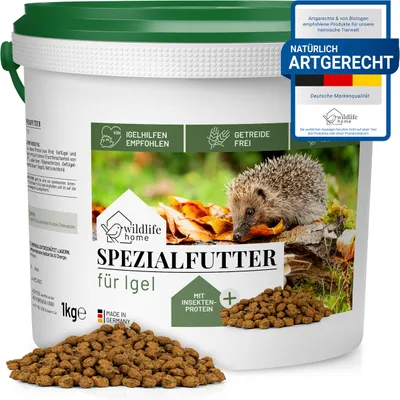 Produktbild von Spezialfutter für Igel 1kg - Getreidefrei, Mit Insektenprotein