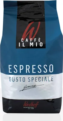 A bag of coffee beans.